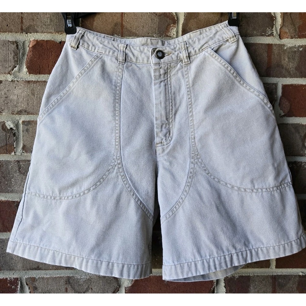 Vintage Patagonia Women's Size 8 Khaki Organic Cotton Bermuda Utility Shorts